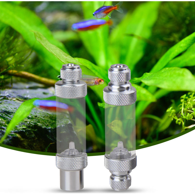 Contador de burbujas de CO2, con valvula de retencion, cabezal simple
