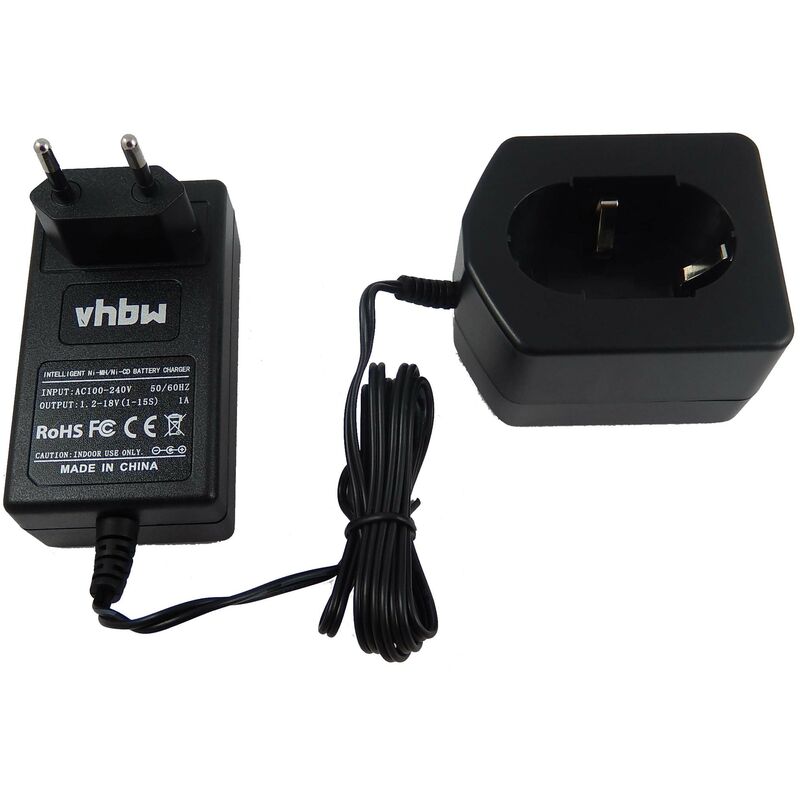 vhbw Cargador compatible con Hitachi EB 1424, EB 1426H, EB 1430H, EB 1430R, EB 1430X, EB 14B, EB 14H, EB 14S, EB 1812S herramientas, baterías