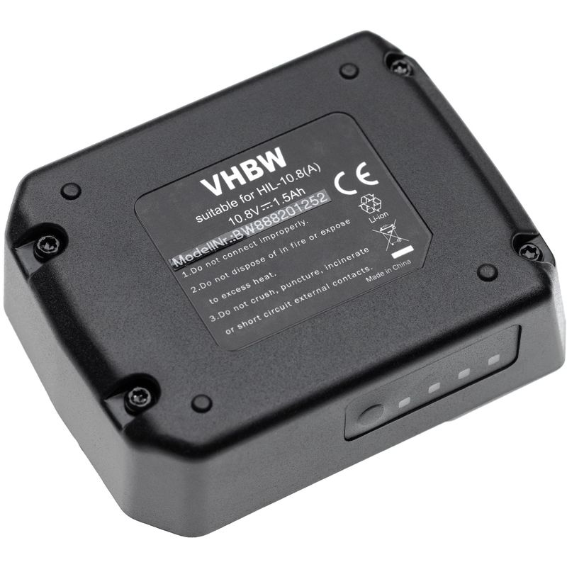 vhbw Batería compatible con Hilti SF 2-A, SF 2H-A, SFD 2-A, SID 2-A, SL 2-A12 herramientas eléctricas (1500mAh Li-Ion 10,8V)