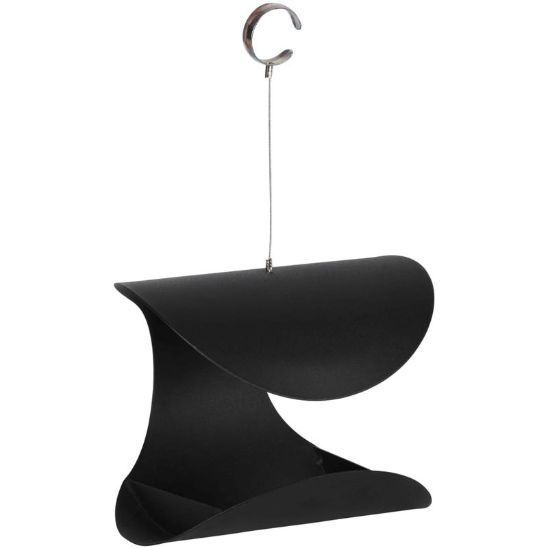 Esschert Design - Comedero para pájaros negro L FB438 - Negro
