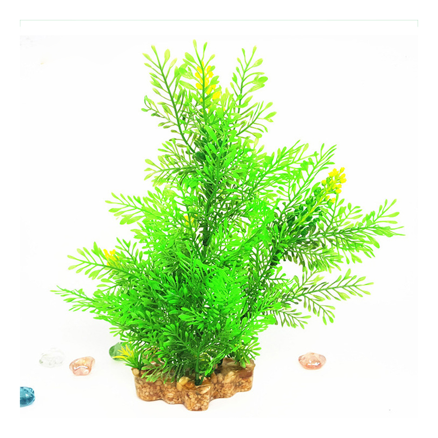 De 12 pulgadas Tall Plantas de acuario artificiales plantas artificiales de plastico Adornos Natural Artificial follaje de plantas de bricolaje