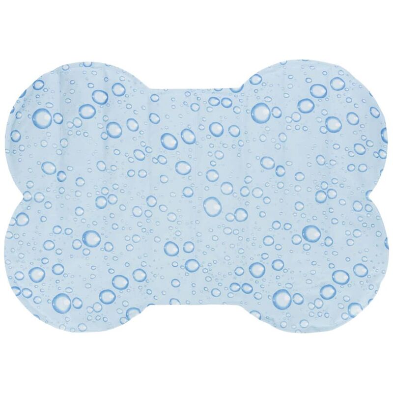 l Esterilla refrigerante perros forma hueso azul claro M 85x60 cm - TRIXIE