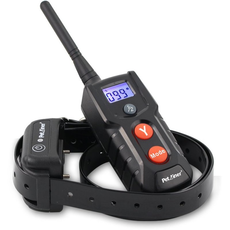 Petrainer - Collar eléctrico para perros Petainer PET916, recargable y sumergible con 300 metros de distancia