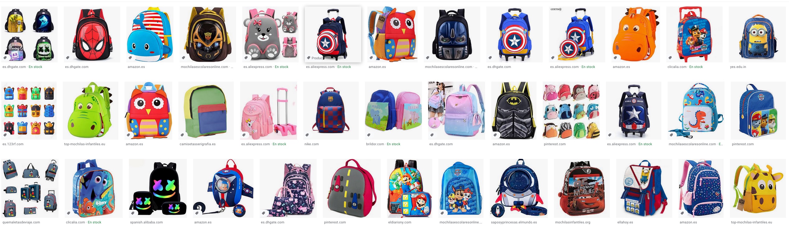 Las mejores mochilas para niños
