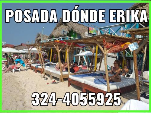 Ofertas en Posada Dónde Erika (Hostal o pensión), Playa Blanca (Colombia)