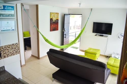 Ofertas en Wi-fi gratis, DirecTV, 3 piscinas y cerca al Parque del Cafe (Apartamento), La Tebaida (Colombia)
