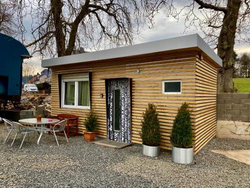 Ofertas en Die Pilgerbox, Tiny House trifft Urlaub (Casa o chalet), Dahlem (Alemania)