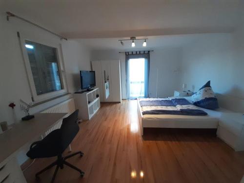 Ofertas en Hell und gemütlich eingerichtete 1-Zimmer Wohnung H (Hostal o pensión), Lederberg (Alemania)