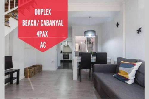 Ofertas en Duplex con terraza a 2 min de la playa Malvarrosa (Apartamento), Valencia (España)