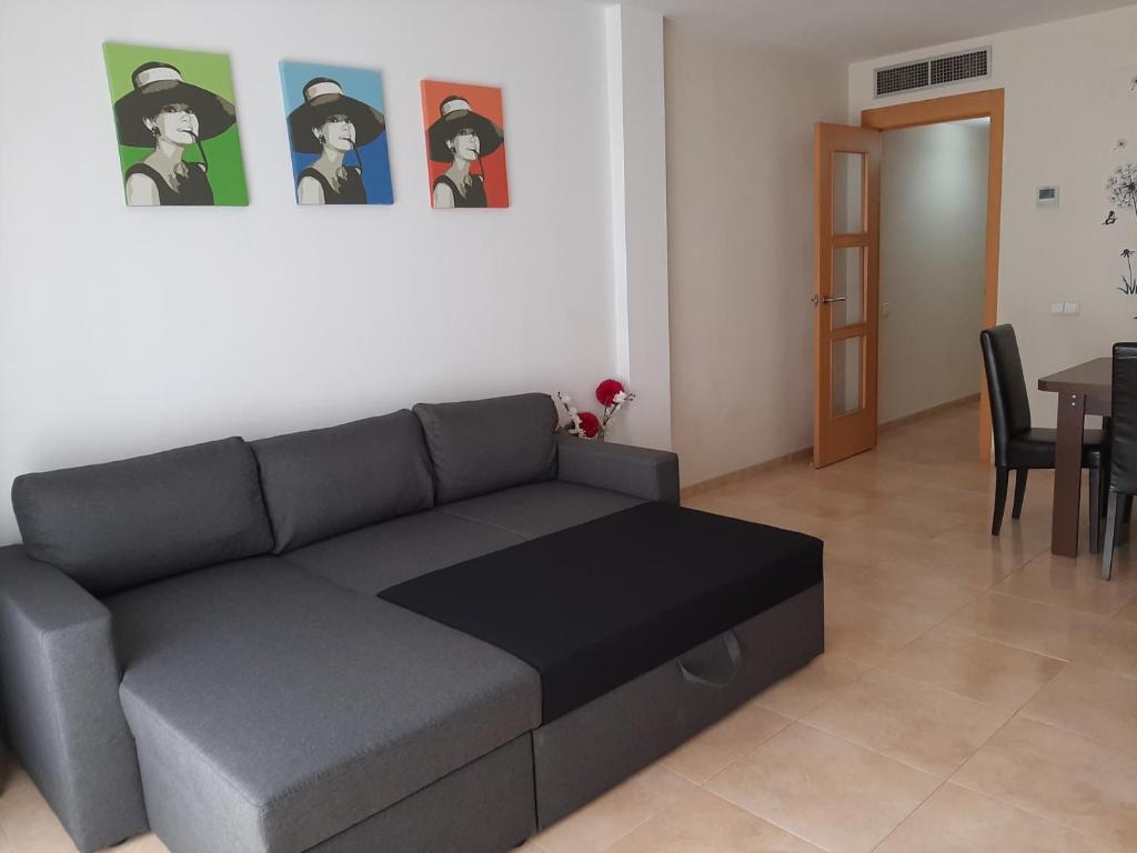 Apartamento Peñiscola centro, Aire A, parking, 3 dormitorios y sofá-cama, 8 personas