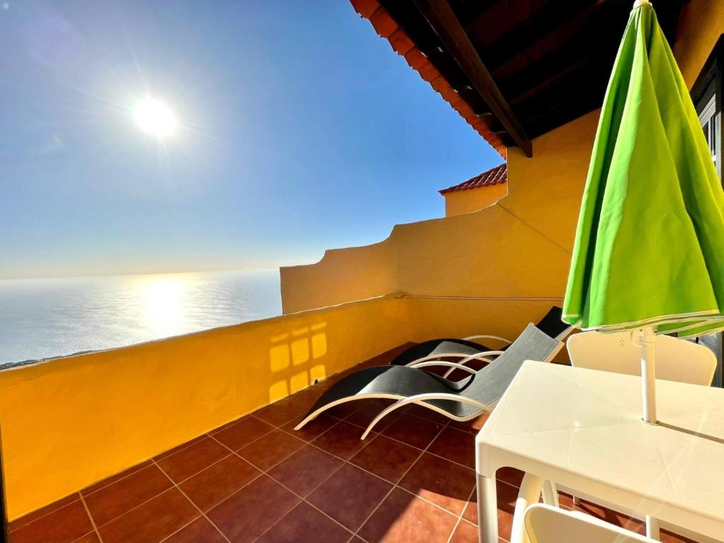 Apartamento Bungalow con vistas bonitas al mar, de 1 dormitorio, La Palma