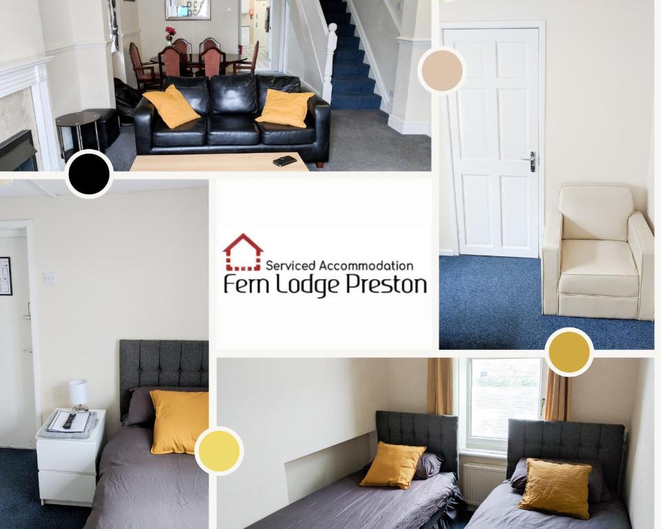 Hostal o pensión 4 Bedroom House at Fern Lodge Preston Serviced Accommodation - Free WiFi & Parking