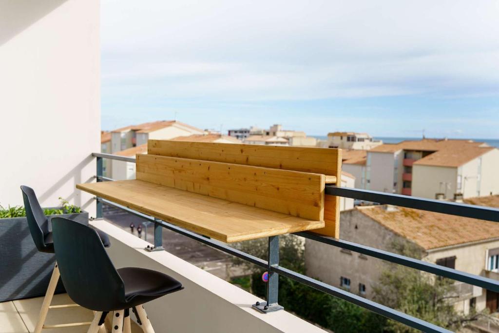 Apartamento SB 402 - Exceptionnel T3 climatisé, vue Mer NARBONNE-PLAGE