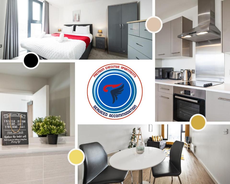 Apartamento 30 PERCENT OFF MONTHLY OFFER - Book Today at Premium Executive Serviced Apartment - Birmingham City Center- 1 Bedroom Apartment, Free WiFi