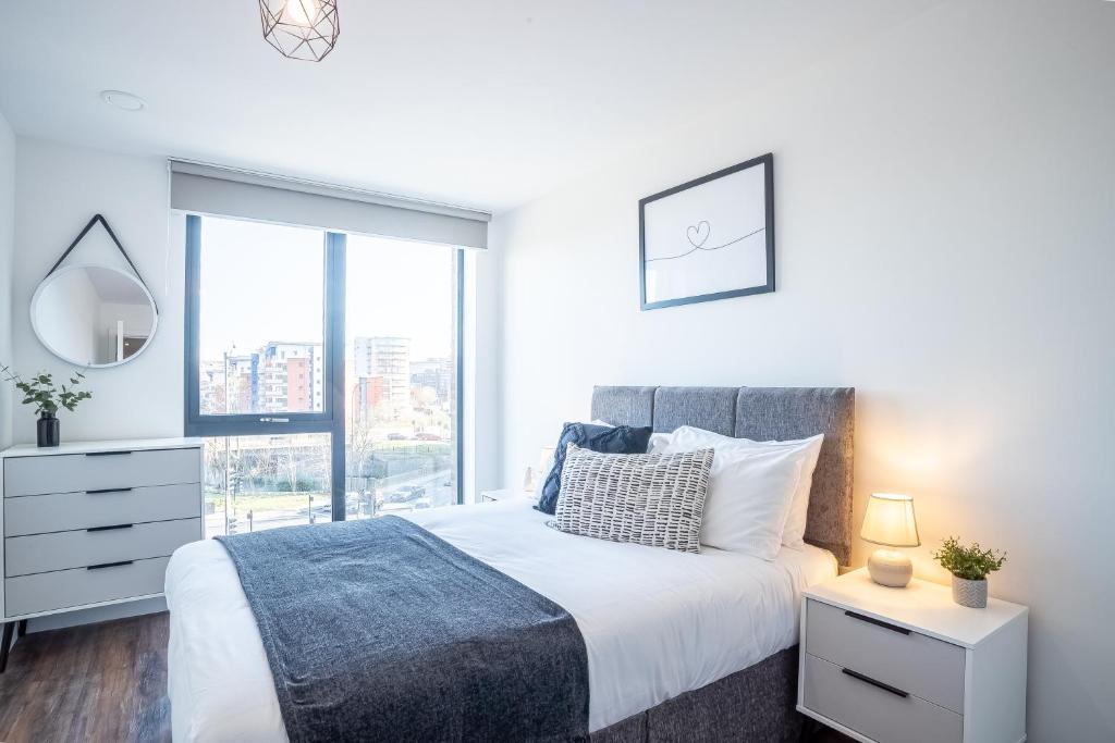 Apartamento Great Central 2 Bed Apartment & Free Parking by Opulent Living Serviced Accommodation Sheffield
