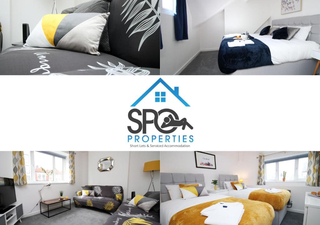 Apartamento Three bedroom Apartment by SPO Properties Serviced Accommodation Cardiff - City Lofts Cardiff, Spacious with parking Ideal for Families or Contractors