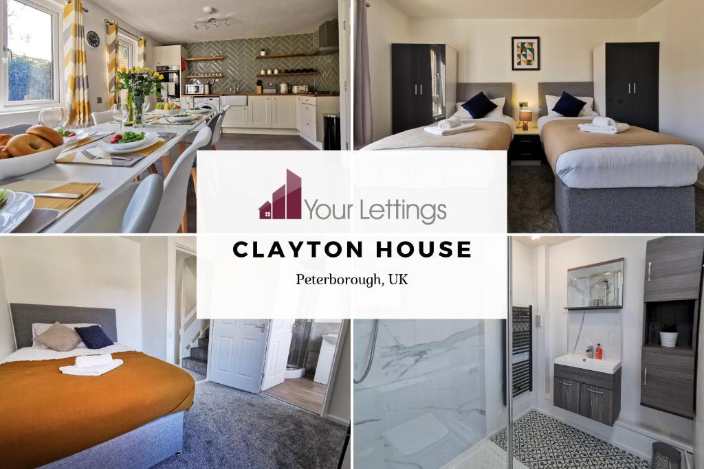Casa o chalet 6 Bedroom Contractor House with Free Parking, Free WiFi and Free Netflix - Clayton House by Your Lettings Peterborough