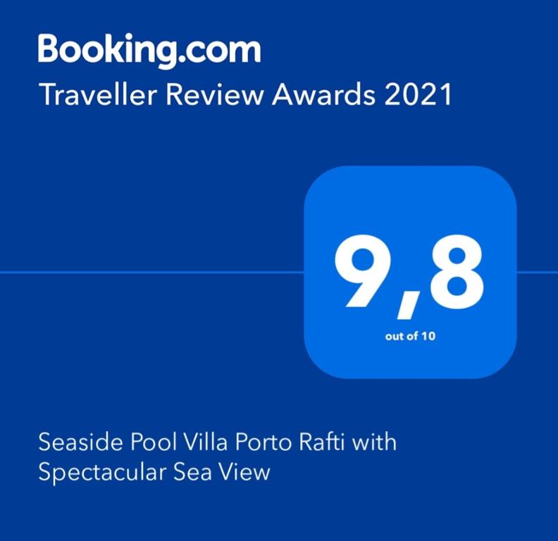 Villa Seaside Pool Villa Porto Rafti with Spectacular Sea View